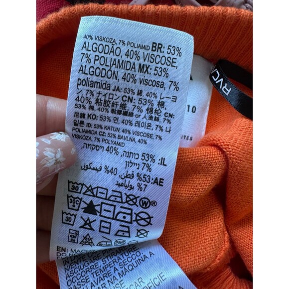 RVCA Women's Floral Strapless Bandeau Stretch Knit Sweater Tube Top M - Picture 6 of 6